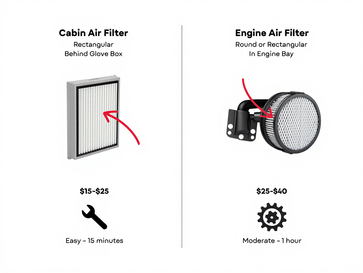 cabin filter vs engine filter comparison