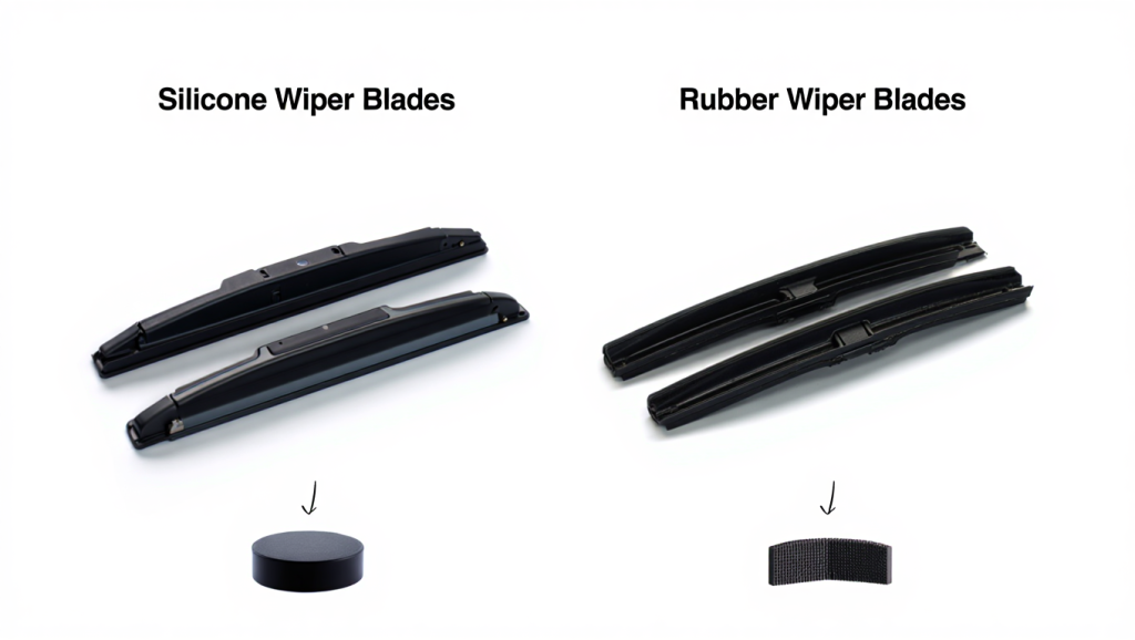 silicone vs. rubber wiper blades