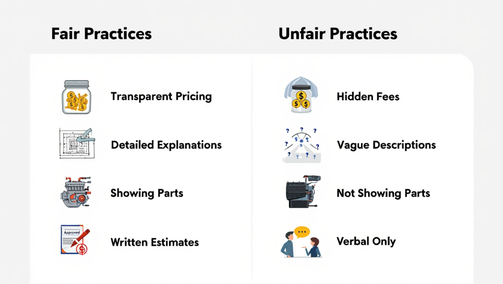 how to tell if a mechanic is overcharging you